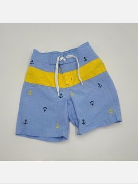 Janie and Jack baby boy anchor swim trunks size 12-18 months